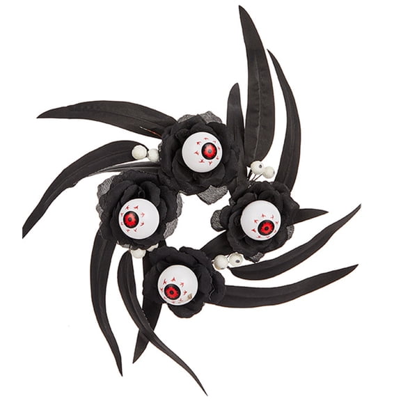 Artificial Candle Rings Floral Wreaths Small Wreath Pillar Candle Holder forHa110weenWindow Wedding Tabletop