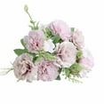 thumbnail image 1 of Mother's Day Silk Carnations - 7-Stem Artificial Flower Bouquet Clearance - Harlik, 1 of 4