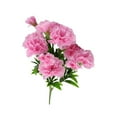 thumbnail image 1 of Artificial Carnation Flowers, 11 Heads Mini Artificial Silk Flowers Bouquet, Silk Chrysanthemum Marigold Wildflowers Wedding Bouquet, Fake Flowers for Wedding Home Office Party Decor, 1 of 6
