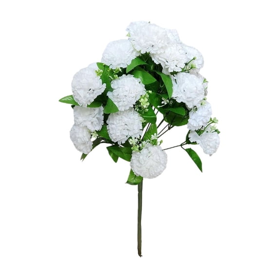 Artificial Carnation Flowers Fake Flower with Stems & Green Leaves Plastic Carnation Bouquet for Mothers Day Wedding Home Centerpieces Floral Arrangements