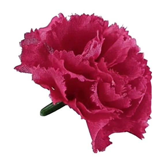 Artificial Carnation Head, Cosmug Faux Floral Bloom, Single Floral Supply, for Holiday Scene Styling, Wedding Layout and Living Room Display, Red