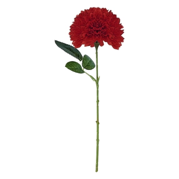Artificial Carnations Silk Flowers, Fake Long Stem Carnation Stems, Realistic Artificial Flowers for Wedding Bouquets, DIY Floral Arrangements, Home Party Centerpieces Table Decorations,Wine Red