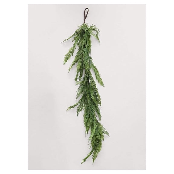 Artificial Cedar Branch - Real Touch Lebanon Cedar - 44 Inch Christmas Greenery for Holiday Decor - Table Centerpieces, Mantels, & Wreaths