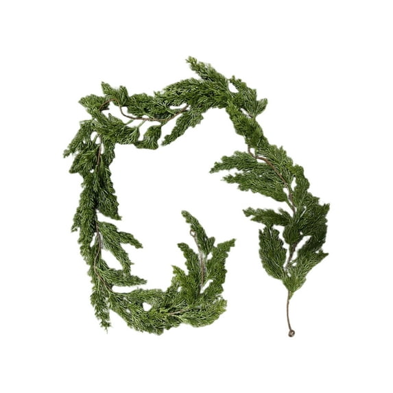 Artificial Cedar Garland Realistic Decorative Greenery for Home Wedding Party Office Indoor Outdoor Use