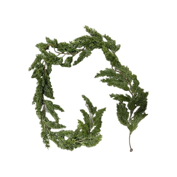 Artificial Cedar Garland Realistic Decorative Greenery for Home Wedding Party Office Indoor Outdoor Use