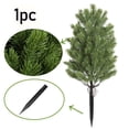 thumbnail image 1 of Artificial Cedar Topiary Tree with Ground Spike – 22" Outdoor Faux Shrub Plant for Front Porch, Patio, Balcony, Garden, Home Décor – UV Resistant Plastic Greenery for Year-Round Decoration, 1 of 5