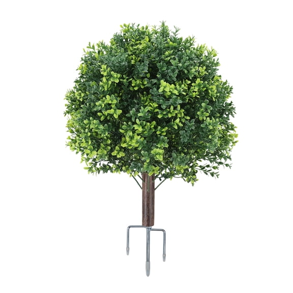 Artificial Cedar Topiary Trees For Outdoors With Ground Spike Faux Shrubs For Porch Garden