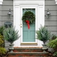 thumbnail image 1 of Artificial Cedar Tree Verdsylv Artificial Cedar Topiary Tree with Ground Stake, Realistic Boxwood Potted Plant for Outdoor, Year-Round Garden & Porch Decor (1pc), Boxwood Potted Plant, 1 of 7