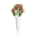 thumbnail image 1 of Artificial Cemetery Flowers, Binkne Silk Memorial Day Rose Flowers Bouquet, Outdoor Grave Flowers for Grave Vase Cemetery Graveyard Headstones, 1 of 9