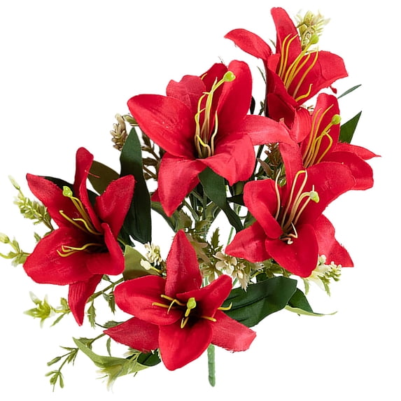 Artificial Cemetery Flowers, Realistic Looking Memorial Bouquet for Graves, Plastic Daisies for Hanging, Window Box, Home Table Centerpieces, Indoor Outdoor Decor