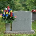thumbnail image 1 of Artificial Cemetery Flowers, Realistic Vibrant Roses, Memorial Day Outdoor Grave Decorations Roses, Sympathy Silks Beautiful Arrangements Bouquet, Lasting and Non-Bleed Color Tombstone Decorations, 1 of 5