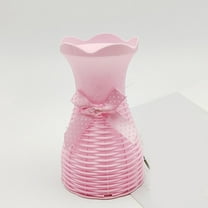 Artificial Ceramic Look Plastic Flower Vase for Indoor Vase for Flower Flower Vases for Decoration Home Table Wedding