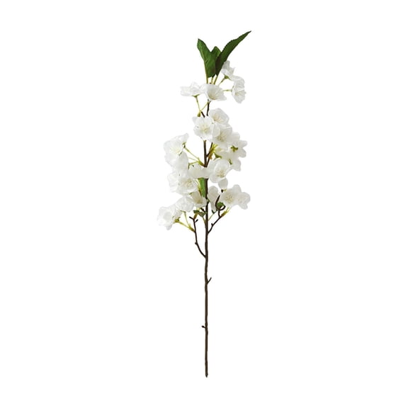 Artificial Cherry Blossom Branches Fake Flower Silk Tall Stems for Home Wedding Table Vase Decor,Artificial Cherry Blossom Branches for Spring Festivals Parties DIY Wreaths & Craft Decoration,White