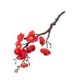 thumbnail image 1 of Artificial Cherry Blossom Branches Flowers Silk Peach Blossoms Fake Apple Flowers Bulk Fake Cherry Blossom Decor Long Stem Floral Arrangements, 1 of 8