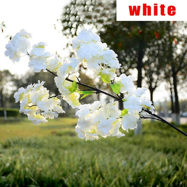 Artificial Cherry Blossom Branches Silk Sakura Flowers Fake Flower Home
