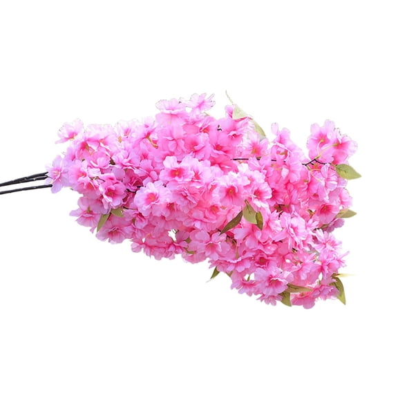 Artificial Cherry Blossom Flower Bouquet - Pink Blossom Arrangement for Home Table Centerpieces, Wedding Birthday Party Decor, and Spring Mantel Display