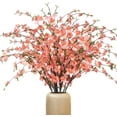 thumbnail image 1 of Artificial Cherry Blossom Flower,Faux Cherry Flowers 39 Inch Peach Branches Arrangement for Home Wedding Table Vase Decor(White)., 1 of 5
