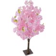 Artificial Cherry Blossom Flower Tree 3.2ft Tall Faux Pink Japanese