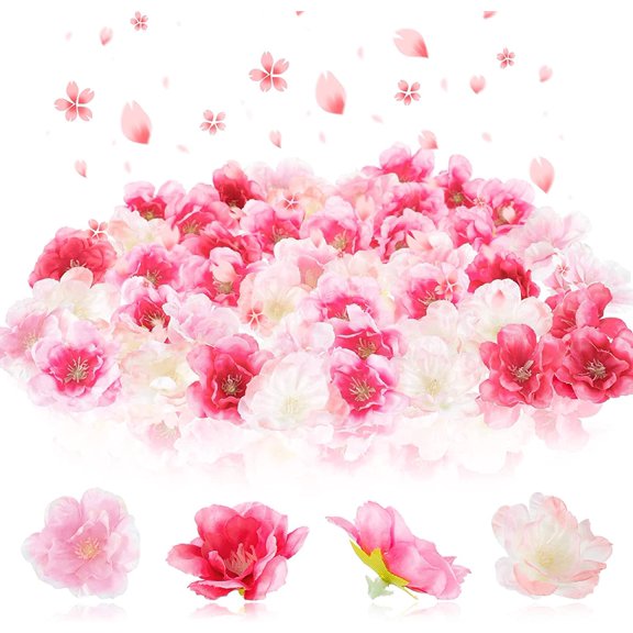 Artificial Cherry Blossom Petals for Summer Wedding Party Decoration, 100PCS