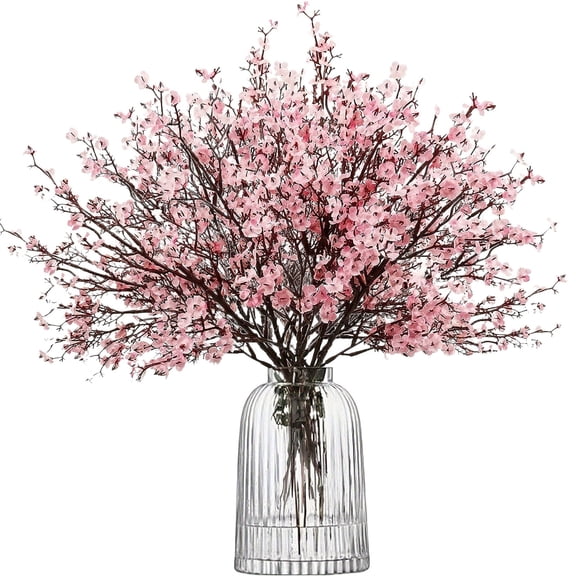 Artificial Cherry Blossom, Silk Flower Stem, Home Wedding Table Decor