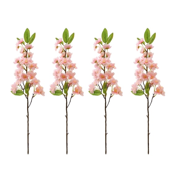 Artificial Cherry Blossom Stems Pink Faux Silk Flowers Durable Decorative Blooms for Wedding Arch Arrangement Home Living Room Dining Table Centerpiece Party Spring Season Decor
