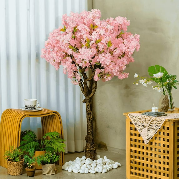 Artificial Cherry Blossom Tree 4ft – Pink Tree – Home, Wedding, Party Decor – Indoor & Outdoor – 4ft