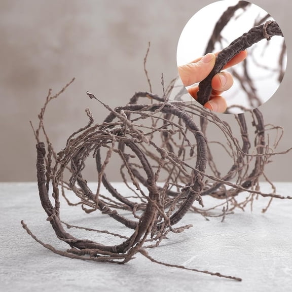 Artificial Cherry Blossom Tree Branches Fake Cane Vines Reptile Plants Grapevine Garland Liana Twigs Wreath for Garden Outdoor Wedding Decoration