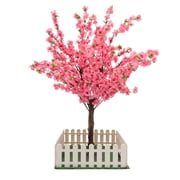 Artificial Cherry Blossom Tree Handmade Pink Tree for Indoor Outdoor Home Office Party Wedding Photography Buildings, Clothing Stores, Hotels 1.2m/3.94ft Pink