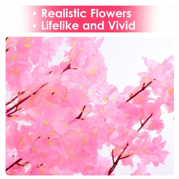 Artificial Cherry Blossoms Trees Weeping Cherry Blossoms Tree Handmade Light Pink Tree Indoor Outdoor Home Office Party Wedding
