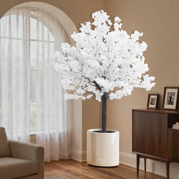 Artificial Cherry Blossoms Trees Weeping Cherry Blossoms Tree Handmade Light Pink Tree Indoor Outdoor Home Office Party Wedding