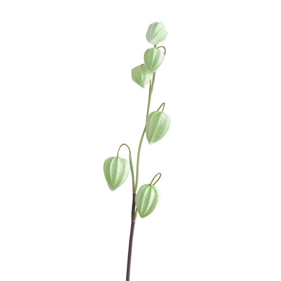 Artificial Chinese Lantern Fruit Branch, Fake Physalis Alkekengi Stem for Home Living Room, Wedding & Autumn Fall Decor