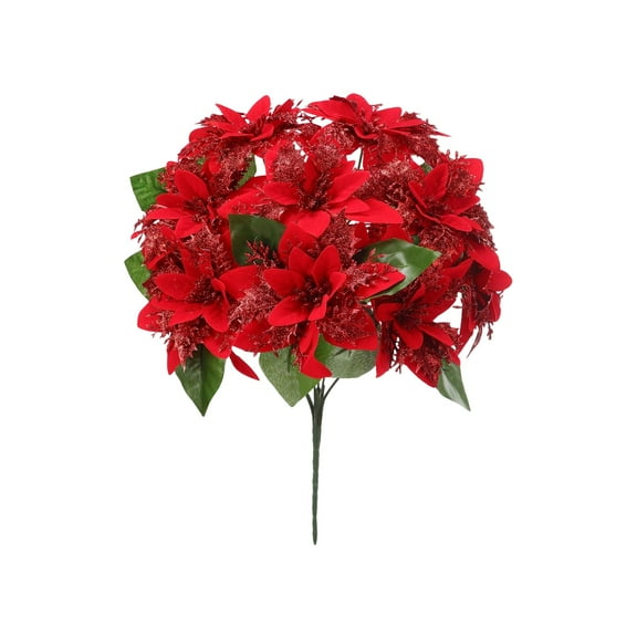 Artificial Christmas Bouquets Christmas Tree Decorations Artificial Flowers for Holiday Home and Party Decor