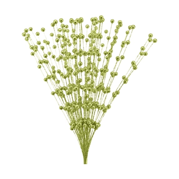 Artificial Christmas Decoration,1Pack Christmas Glitter Berries Stem,16.93 inches Artificial Christmas Pick, for Christmas Tree Ornaments, DIY Xmas Wreath, Crafts, Holiday Home Decor