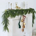 thumbnail image 1 of Artificial Christmas Garland - 59" Green Fork Norfolk Pine Garland for Fireplace, Wall, Table Decor - Realistic Plastic Holiday Garland for Indoor/Outdoor Decorations, 1 of 9