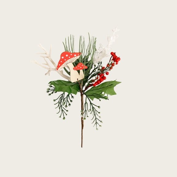 Artificial Christmas Picks with Berries,Holiday Greenery Stems for Floral Arrangements,DIY Crafts,Christmas Tree Decorations,Winter Centerpieces and Home Holiday Decor, Pine Branches