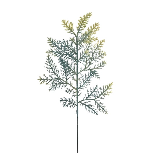 Artificial Christmas Pine Spray Green Plastic Holiday Plant Decoration for Bouquets, Garland & Table Centerpieces Flexible & Reusable Christmas Greenery