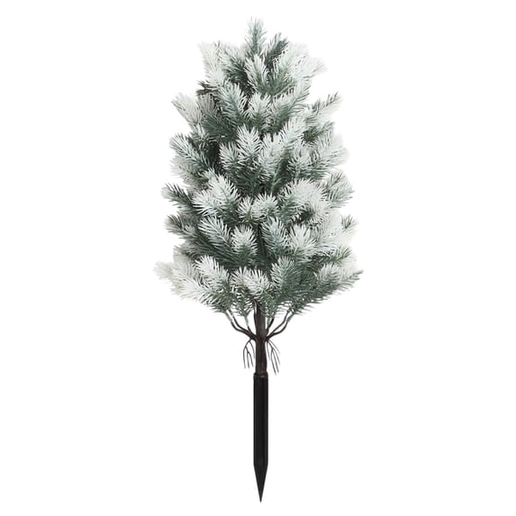 Artificial Christmas Pine Tree Stake with Realistic Cedar Branches and Pine Cones for Outdoor Yard, Porch, Pathways, and Garden Holiday Decoration