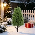 thumbnail image 1 of Artificial Christmas Pine Tree Stake with Realistic Cedar Branches and Pine Cones for Outdoor Yard, Porch, Pathways, and Garden Holiday Decoration, 1 of 6
