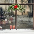 thumbnail image 1 of Artificial Christmas Swag, Winter Pine Needles Decoration Swag with Ribbon Bow and Red Berries, Greenery Christmas Swag for Wall Door Lintel Festival Decor, 1 of 6