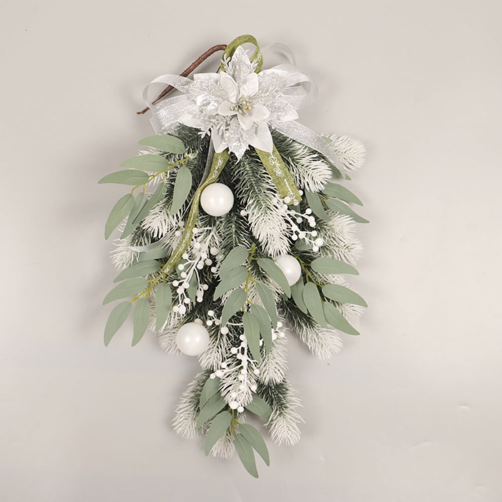 Mokylor 23,6 inch Kunstmatige Bessen Pinecone Swags, Kerst Trap Swag