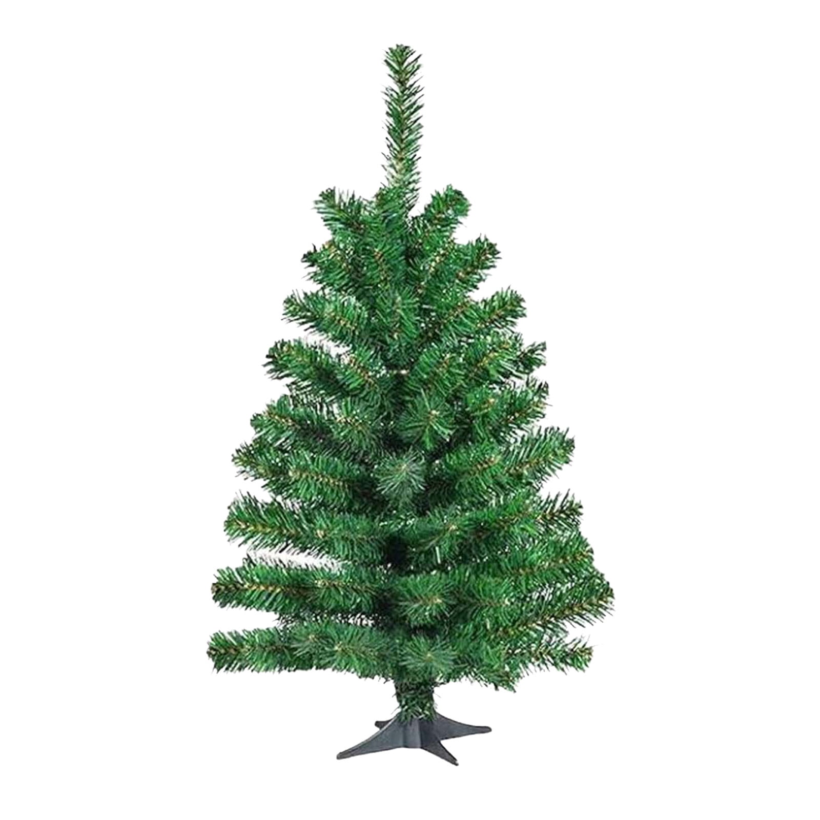 Artificial Christmas Tree, 35.43 Inch Unflocked Xmas Tree with Stable ...