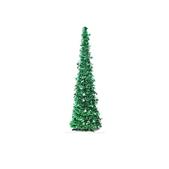 Artificial Christmas Tree, 4.0 ft Green Collapsible Tinsel Pop Up Spiral Christmas Tree, 1 Pack for Indoor Home Classroom Office Porch Holiday Xmas Party Decorations