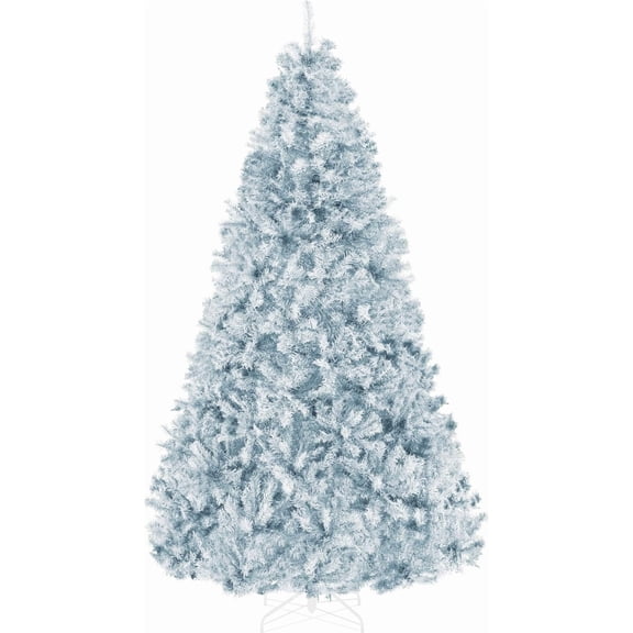 Artificial Christmas Tree, 6ft Premium Unlit Pine Design, Dense Branches Realistic Holiday Dcor w/Easy Assembly - Ice Blue