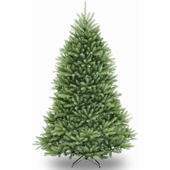 Artificial Christmas Tree, 7.5Ft Premium Unlit Hinged Design, Dense Branches Realistic Holiday Décor​ w/Easy Assembly, Base