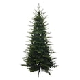 thumbnail image 1 of Artificial Christmas Tree, 7.5ft Premium Hinged Design with Warm White and Colorful Lights, 8 Adjustable Lighting Modes, Skinny Christmas Tree, Elegant Holiday Decorations, Easy to Assemble, Metal Ba, 1 of 1