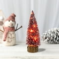 thumbnail image 1 of Artificial Christmas Tree,Artificial Christmas Tree for Xmas Home,Flocked Christmas Tree with LED Light, Hanging Ornaments for Mini Xmas Tree Christmas Decoration(Red), 1 of 8