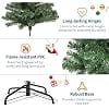 Artificial Christmas Tree, Classic American Wide Body Full Christmas Tree with Dense Branches, Hinged Easy Assembly Design, Sturdy Base