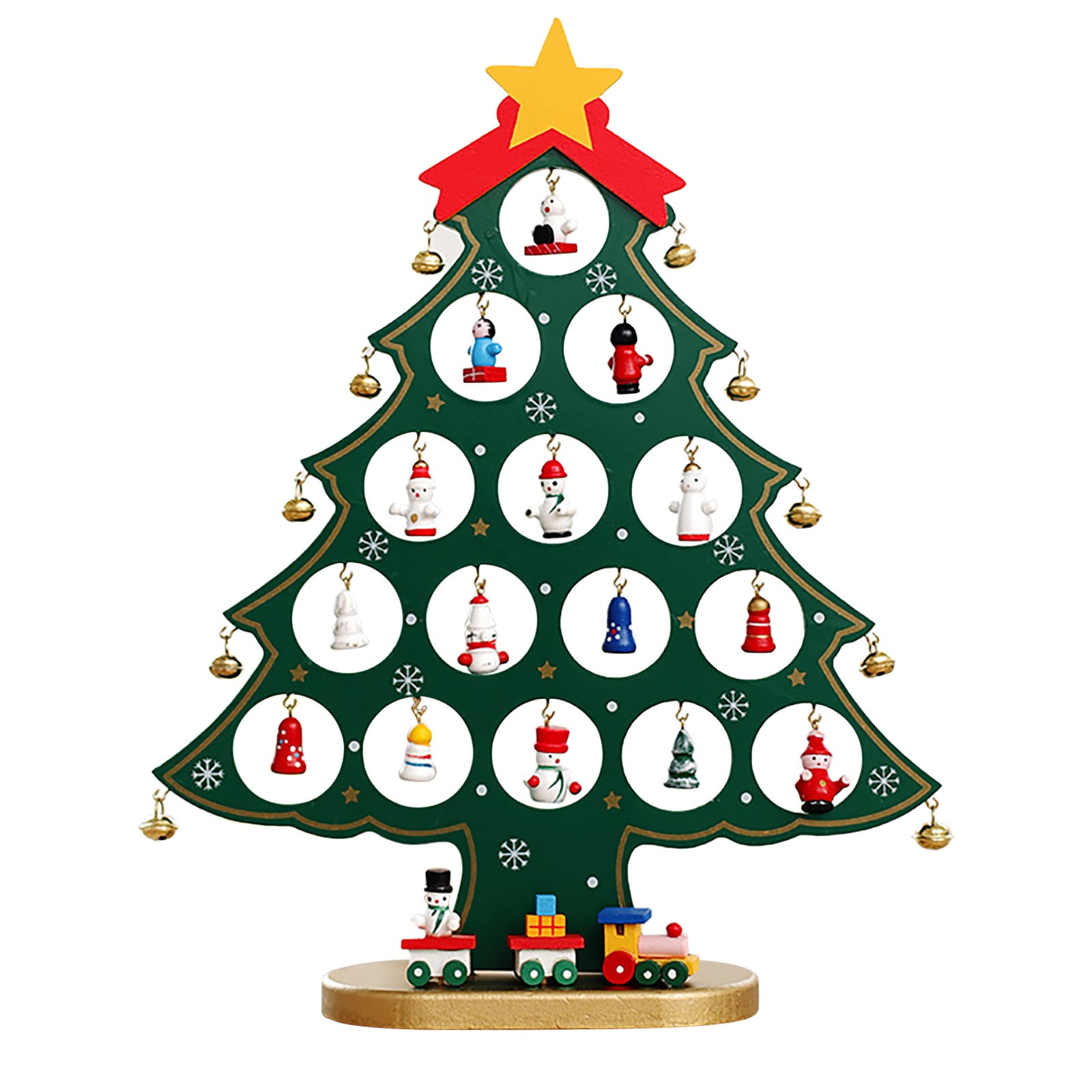 Artificial Christmas Tree DIY Mini Christmas Tree Desktop Wooden