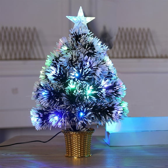 Artificial Christmas Tree With Light 17.7 Inch Christmas Decorations USB Powered Small Christmas Trees For Home Office Party Decorations Home Decor Christmas Gifts Of The Day