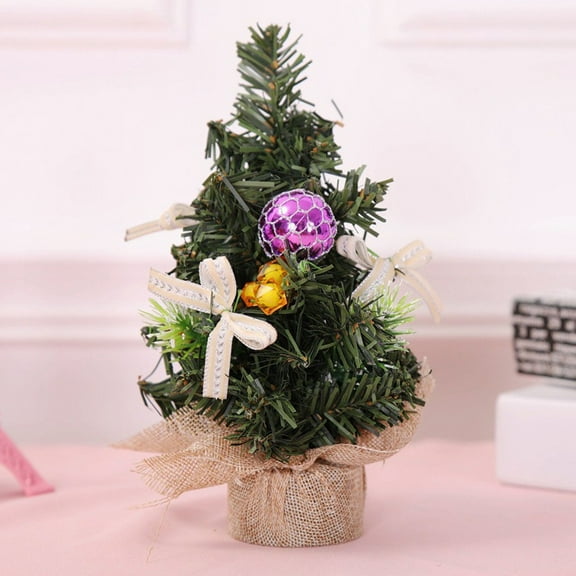 Artificial Christmas Tree Mini Pine Needle Trees 2024 Christmas Decoration For Home 2025 New Year Gft Xmas Table Ornament